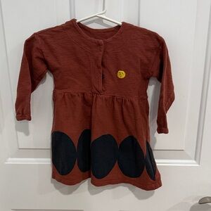 Bobo Choses Rust and Black Kids Dress